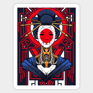 Mecha Geisha Cyborg Magnet